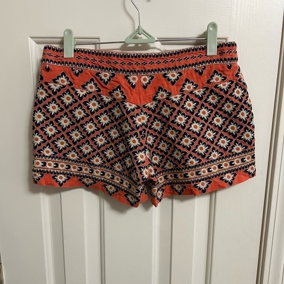 Anthropologie THML Shorts Lined Linen Blend Embroidered Size Small - Picture 2 of 5
